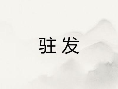 驻发