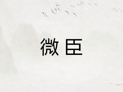微臣