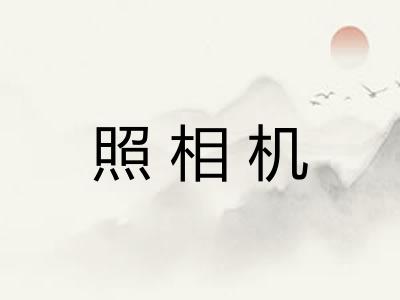 照相机
