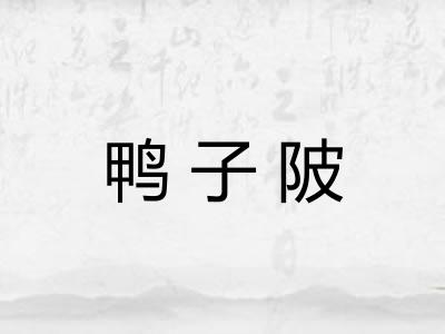 鸭子陂