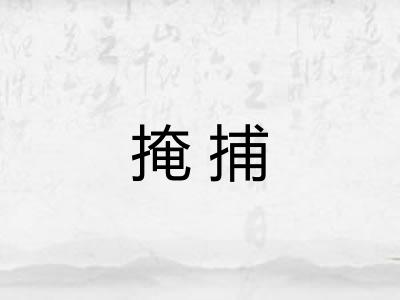 掩捕