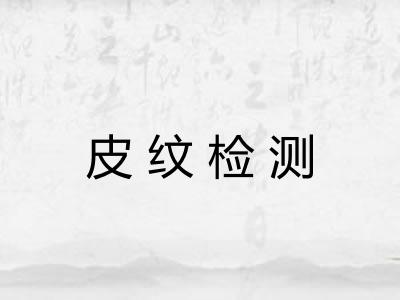 皮纹检测