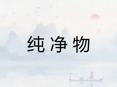 纯净物