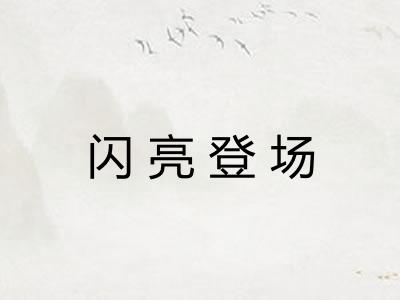 闪亮登场