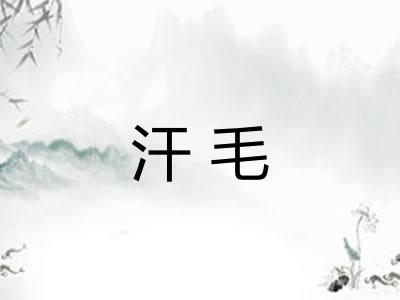 汗毛