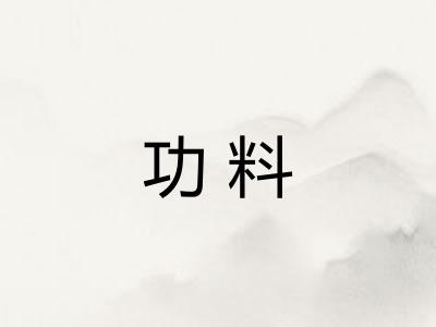 功料