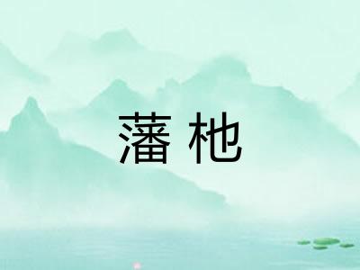 藩杝