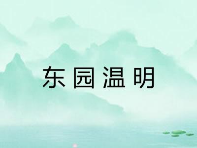 东园温明