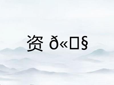 资𫓧