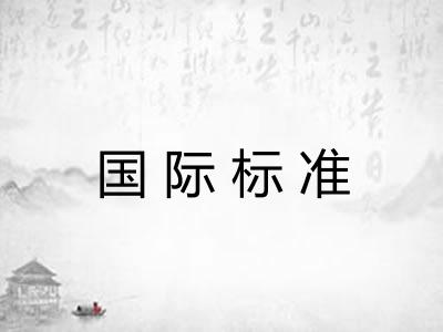 国际标准