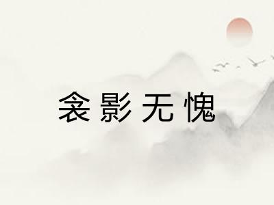 衾影无愧