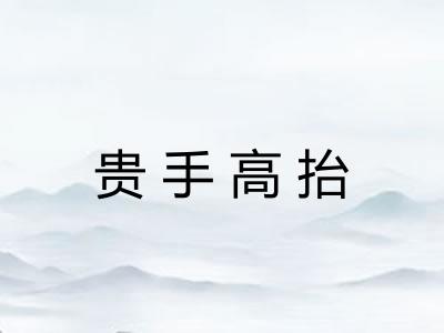 贵手高抬
