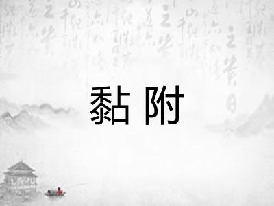 黏附
