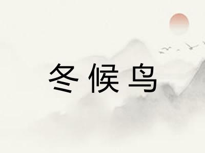 冬候鸟