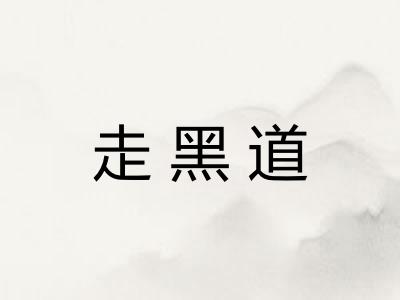 走黑道