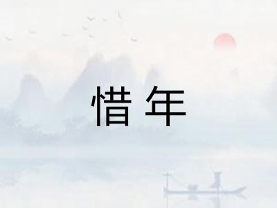 惜年
