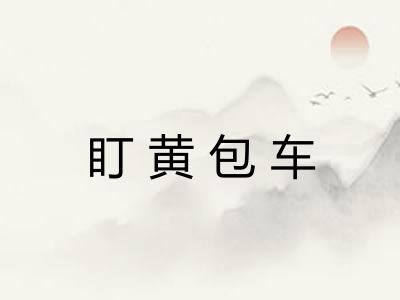 盯黄包车