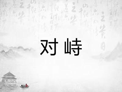 对峙