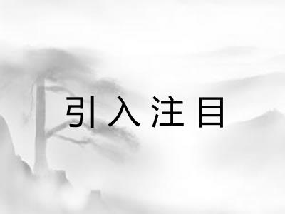 引入注目