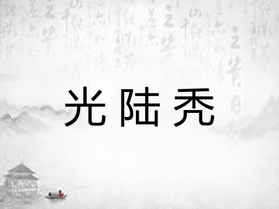 光陆秃