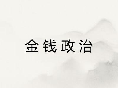金钱政治