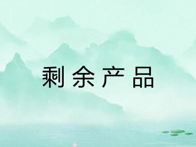 剩余产品