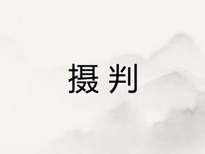 摄判