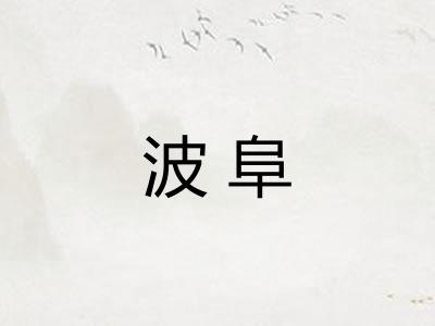 波阜