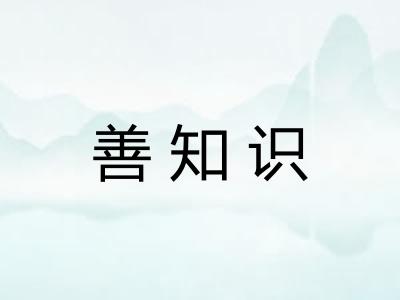 善知识