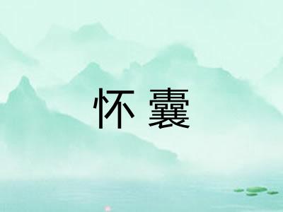 怀囊