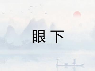 眼下
