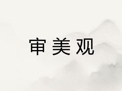 审美观