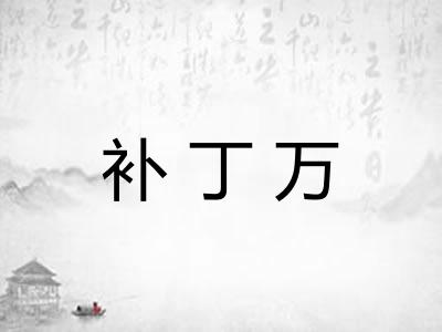 补丁万