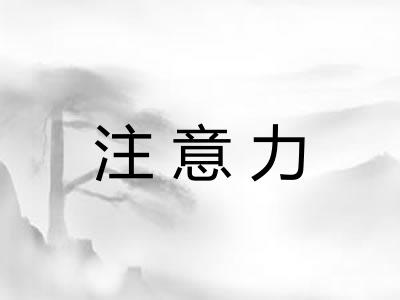 注意力