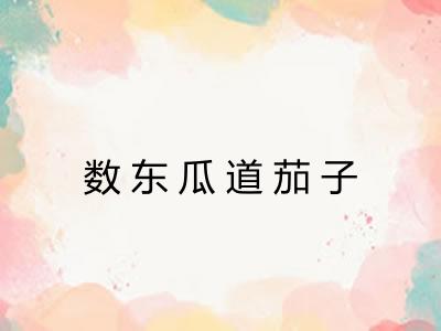 数东瓜道茄子
