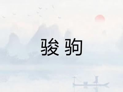 骏驹