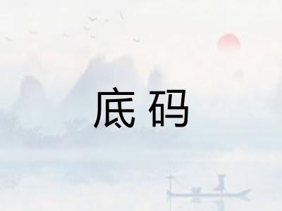 底码