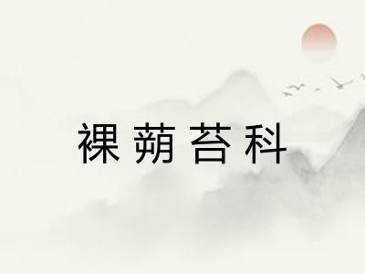 裸蒴苔科