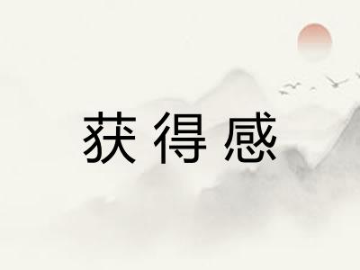 获得感