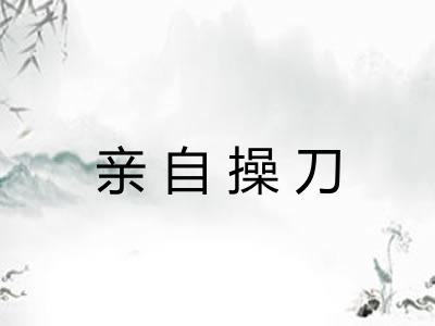 亲自操刀