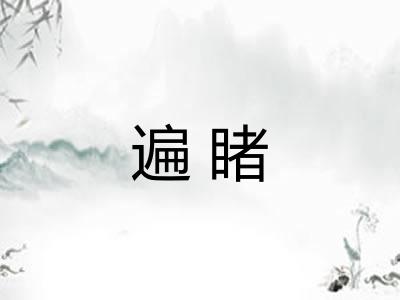 遍睹