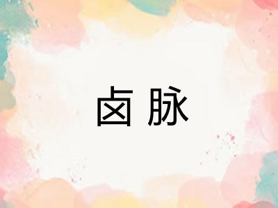 卤脉
