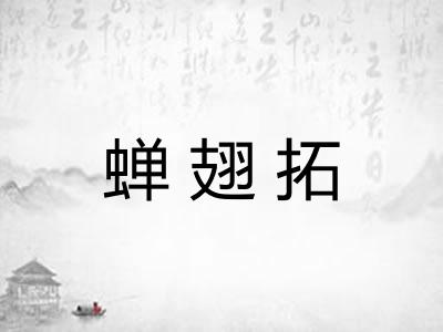 蝉翅拓