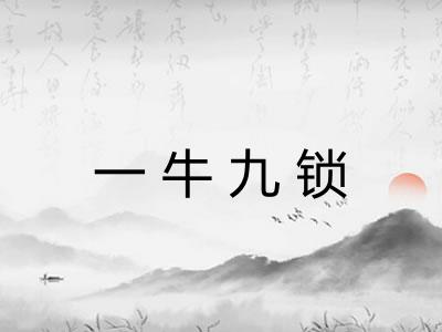 一牛九锁