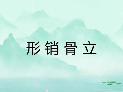 形销骨立