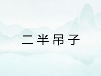 二半吊子
