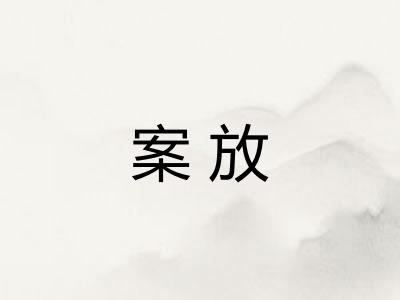 案放