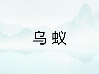 乌蚁