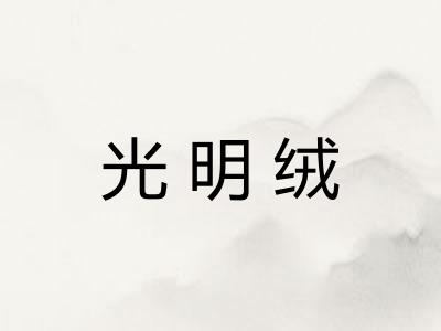 光明绒