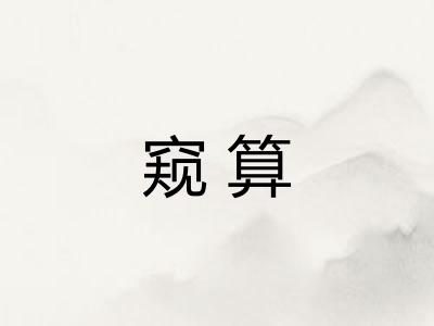 窥算